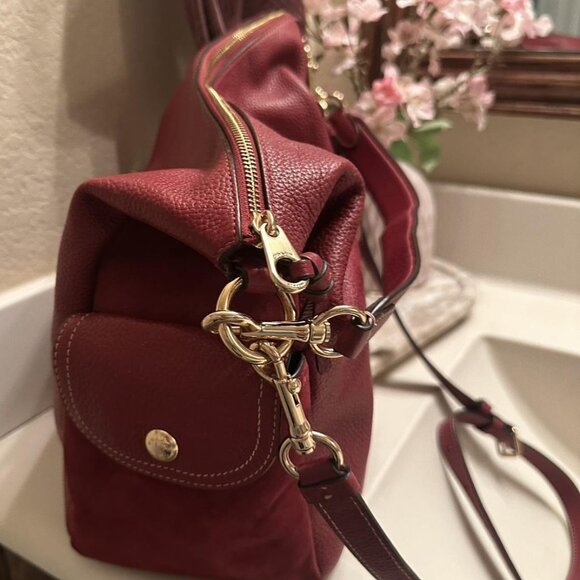 Like New Rare Coach Pennie Shoulder Bag Refined Pebble Leather and Suede - Picture 4 of 7